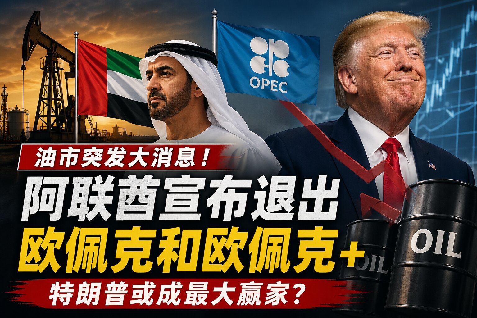 油市突发重磅消息！阿联酋宣布退出欧佩克和欧佩克+ 特朗普或成最大赢家？